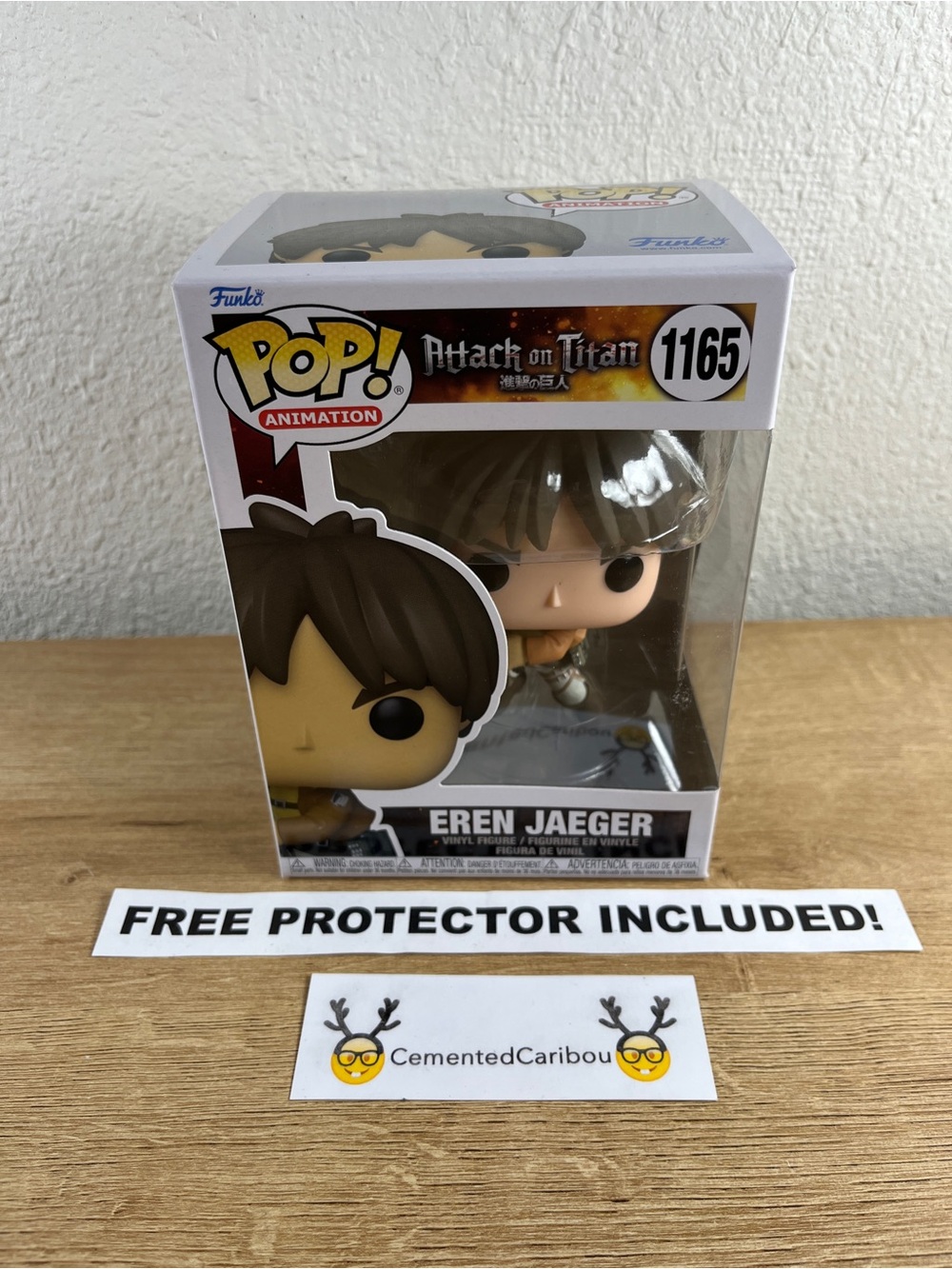 Eren Jaeger Funko Pop #1165 Attack On Titan Anime AOT Vaulted NEAR MINT